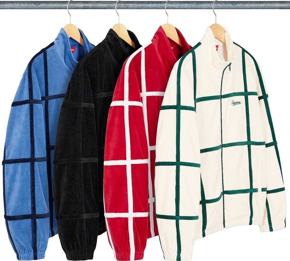Grid Taping Velour Jacket